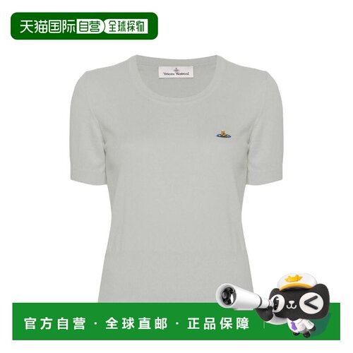 自营vivienne westwoodFitted Short-Sleeve Top - white 美国奥