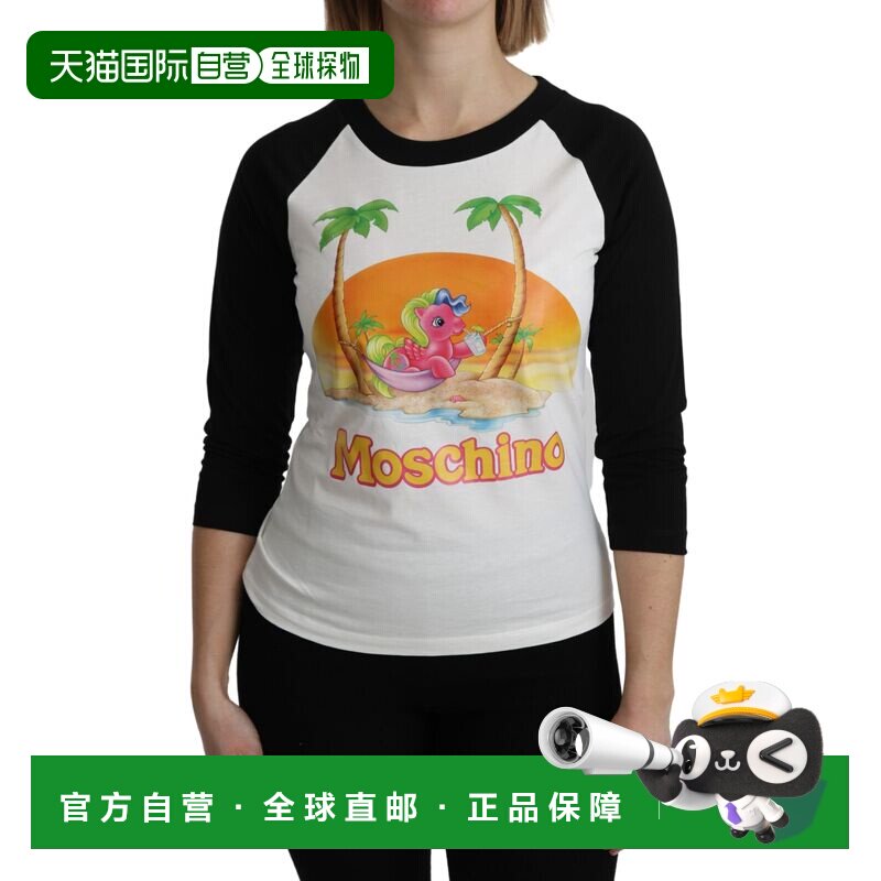自营Moschino Cotton T-shirt My Little Pony Top Women's Tshir图片