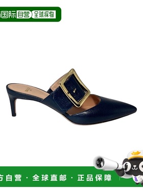 自营 Bally Jemina 6238170 Women's Midnight Calf Leather Pump