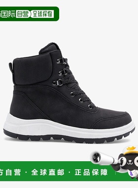 自营 Roxy Karmel ARJB700703雪地靴女式美国6码黑色人造毛皮防水