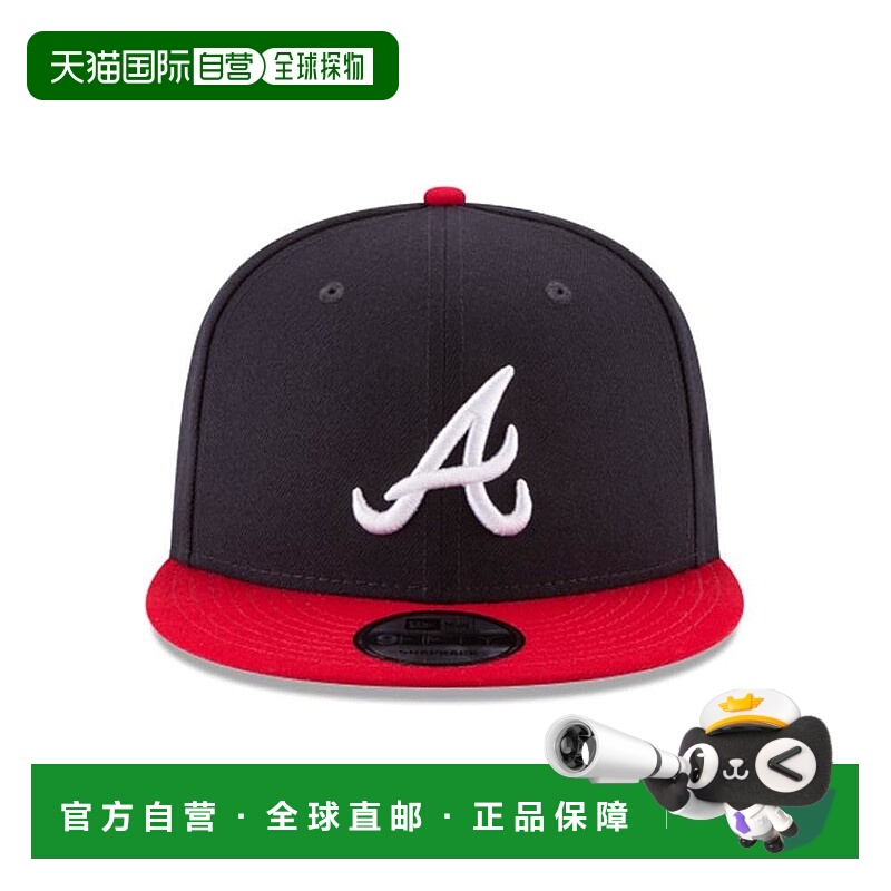 自营New Era 9Fifty Atlanta Braves Snapback Cap - Navy/Red -