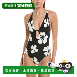 black 自营Vince 美国奥莱直发 Piece One Camuto Plunge