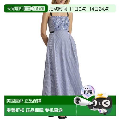 自营Tanya Taylor Tavira Dress - blue 美国奥莱直发