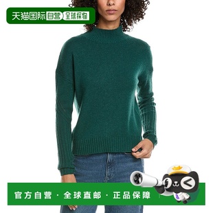 Stitch Wool 自营InCashmere Blend Sleeve Cashmere Swea Mock