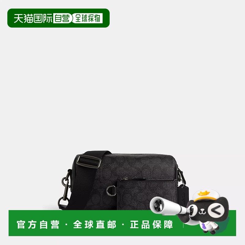 自营Coach蔻驰OutletAxel斜挎包标志性帆布【美国奥莱】情人礼物
