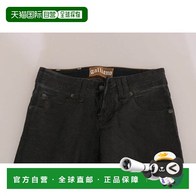 自营John Galliano Washed Low Waist Regular Leg blue Women's