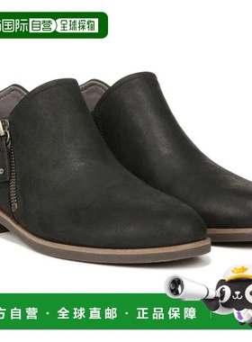 自营Women's Dr. Scholl's Avenue Zip Boots Black Leather Ankl