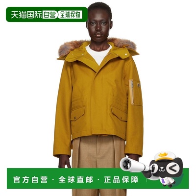 1h可退 香港直邮潮奢 Burberry 巴宝莉 女士 橙色 Short Faux-Fur