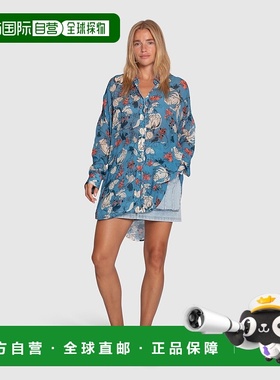 自营 belle & bloom因为你感动了我大号衬衫-花蓝色 美国奥莱直发