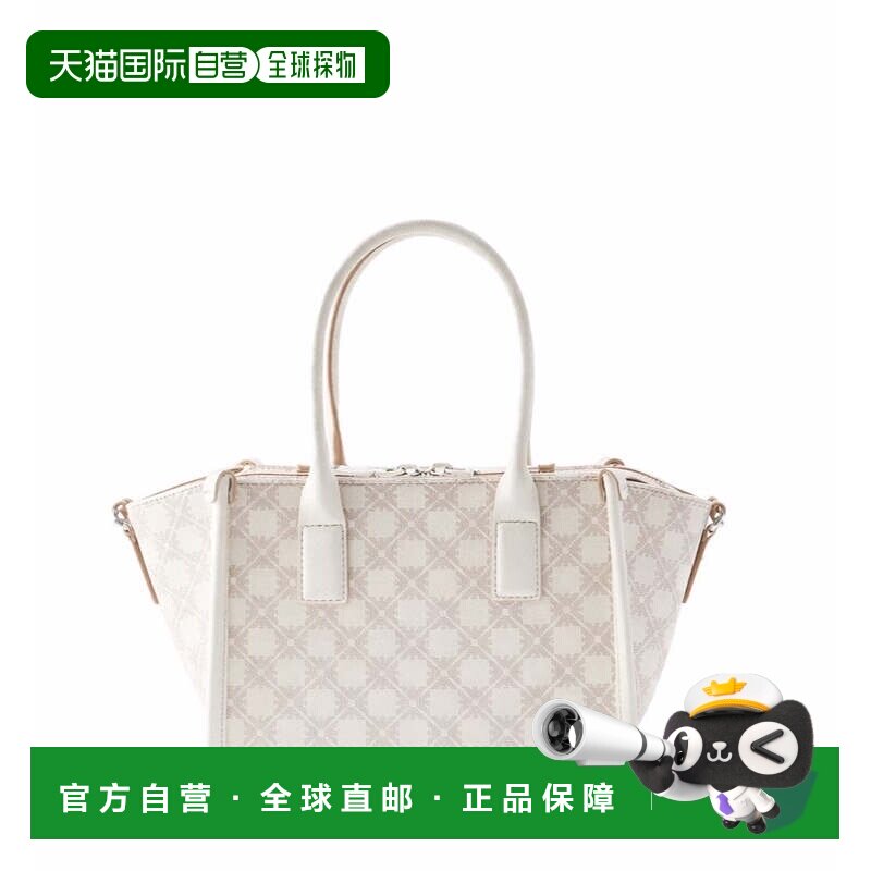 自营emporio armani黑色米色图案双手柄包-中性色 美国奥莱直发