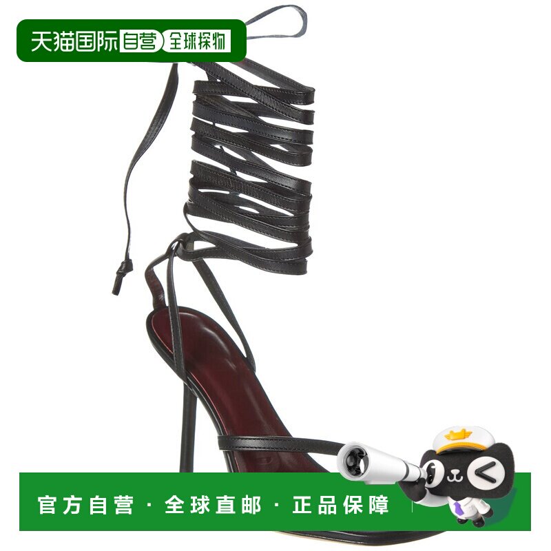 自营 STAUD Nicola 皮革角斗士凉鞋 - 黑色 美国奥莱直发高跟单鞋图片