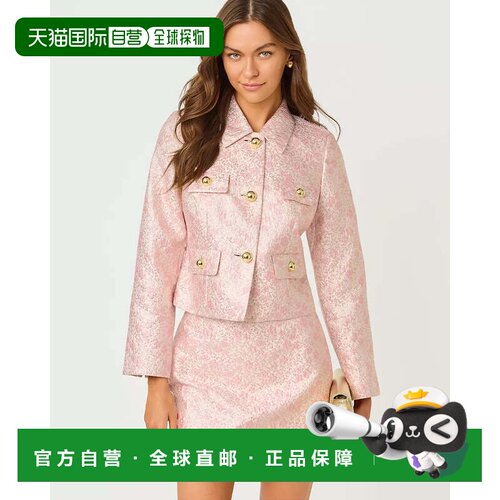 自营lilly pulitzerEloraina Brocade Jacket - conch shell pink
