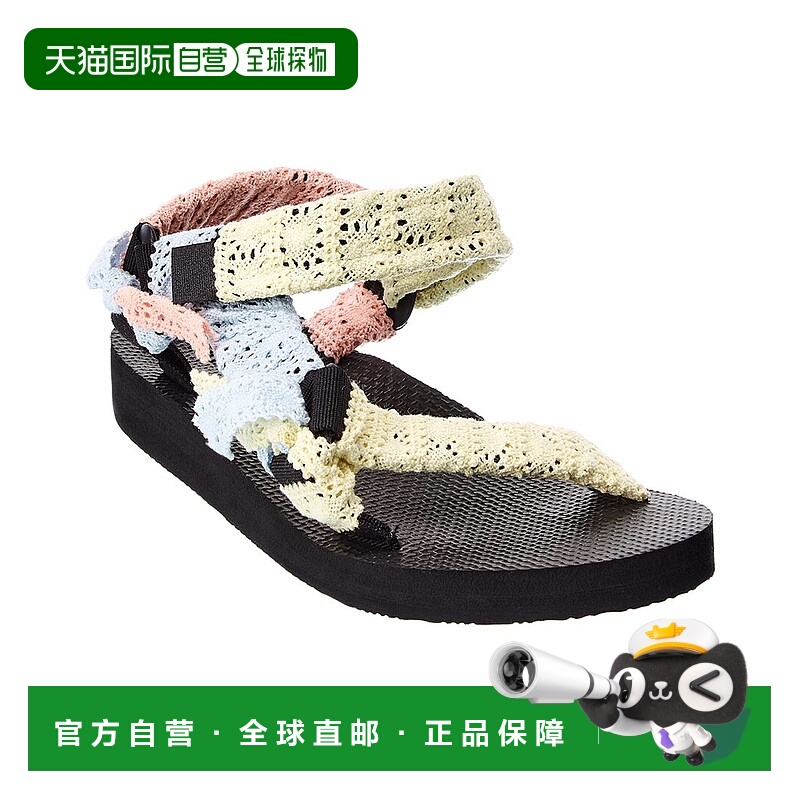 自营 arizona love Trekky 女士纺织魔术贴搭带凉鞋 粉 美国奥莱