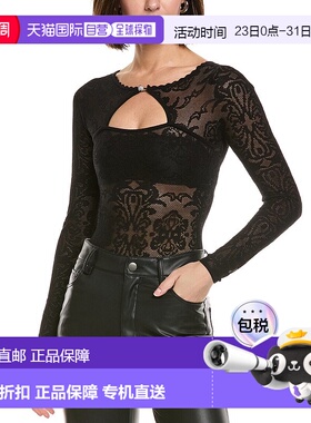 自营Sandro Bodysuit - black 美国奥莱直发性感连体衣