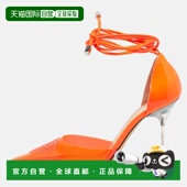 Embellis Neon 自营Mach And Mach Leather Crystal Orange Pvc