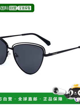 自营 polaroid宝丽来女士57毫米黑色太阳镜-黑色 美国奥莱直发