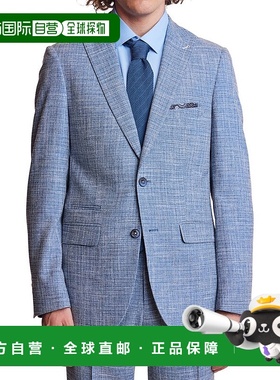 自营 paisley & gray佩斯利&灰色Ashton修身夹克-蓝色 美国奥莱直