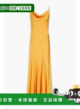 1h可退 香港直邮潮奢 Simkhai 女士 Finley 缎面绉纱礼服 4231070