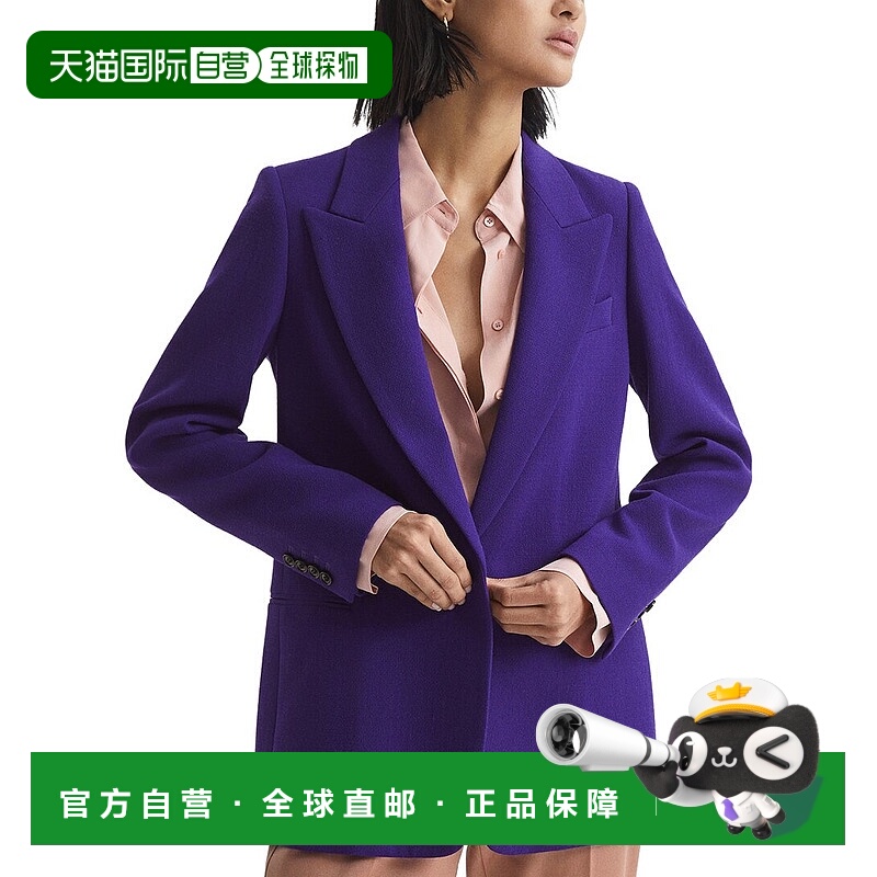 自营Reiss Blake羊毛运动夹克-紫色 美国奥莱直发
