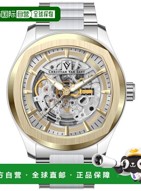 自营Christian Van Sant Men's Romeo Gold Dial Watch - gold 美