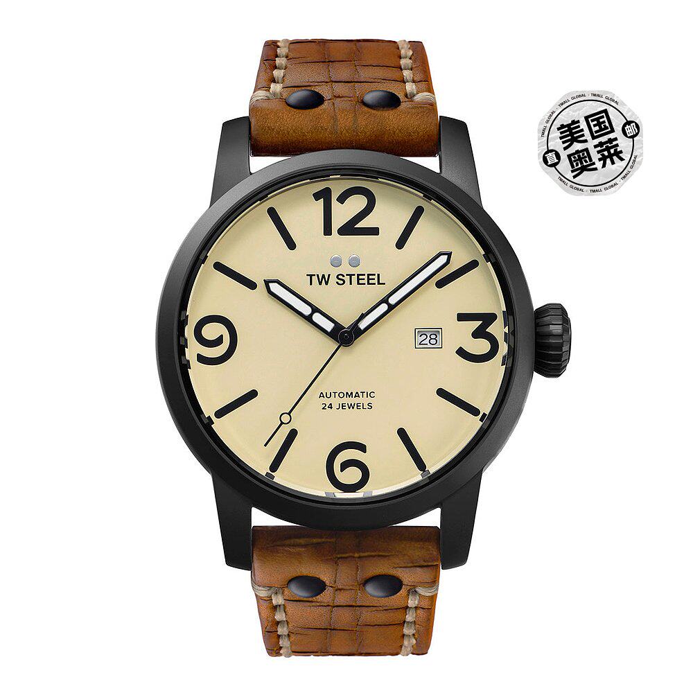 tw steel 男士 48 毫米自动手表 - 棕色 【美国奥莱】直发
