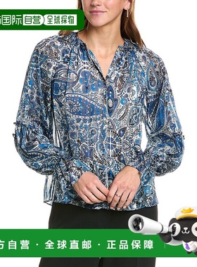 自营 Ramy Brook Aria 衬衫 - 蓝色 美国奥莱直发长袖