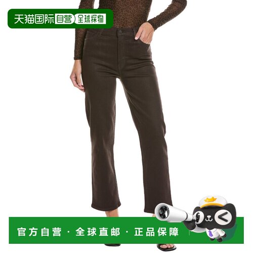 自营frame denim框架牛仔布松露涂层Le Sleek直纹涂层牛仔布-棕色
