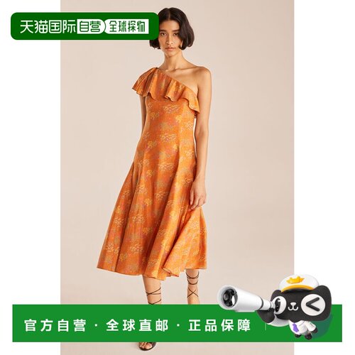 自营rebecca taylorIsabelle Dress - isabelle fleur burnt oran