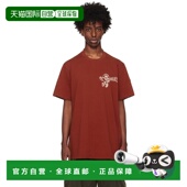 香港直邮潮奢 红色印花 Moncler 1h可退 盟可睐 男士 T恤 J20918C