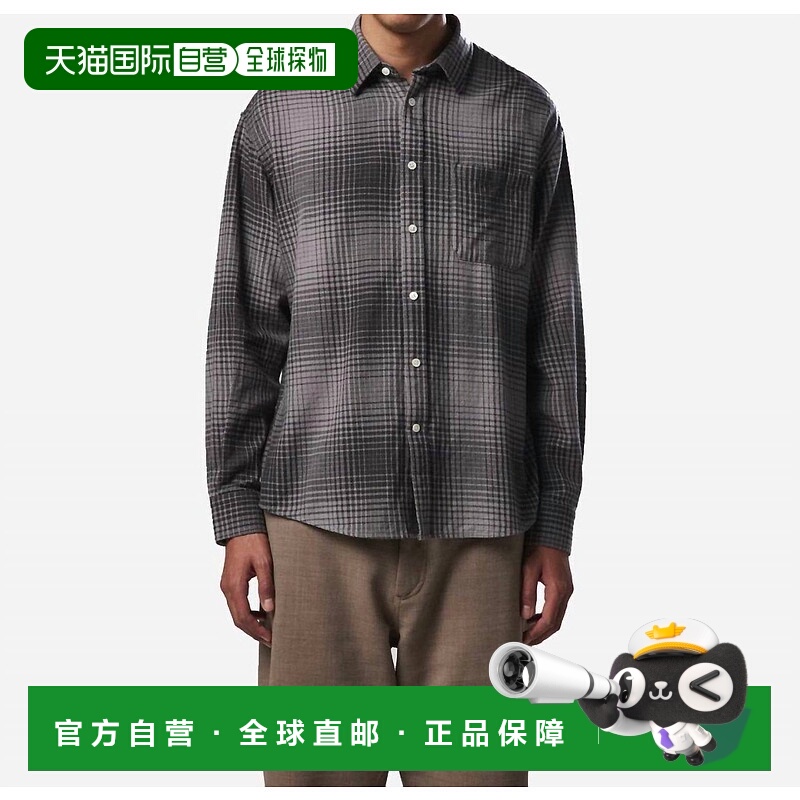 自营nn07Deon Button Down Shirt In Grey Check - grey check 美