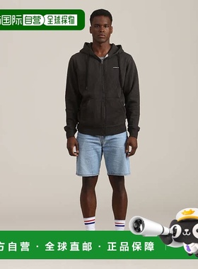 自营 members only男士布鲁克林拉链连帽衫 - 炭灰色 美国奥莱直