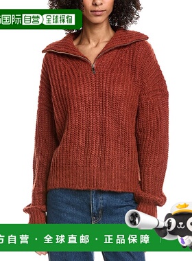 自营ba&sh Beltane Mohair & Alpaca-Blend Sweater - white 美国