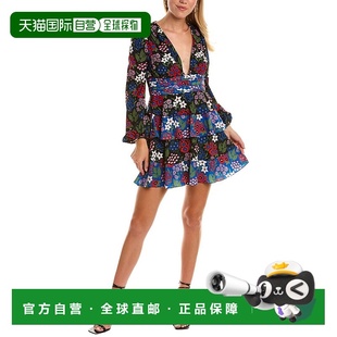 AMUR 黑色 Tressa 连衣裙 美国奥莱直发服饰 迷你早秋新款 自营