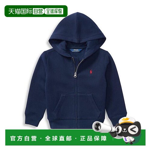 1h可退 【美国直邮】Polo Ralph Lauren 男童棉混纺抓绒连帽卫衣