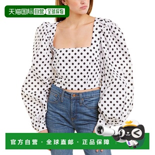 自营Caroline Constas Elliot 上衣 - 白色 泡泡袖美国直发奥莱