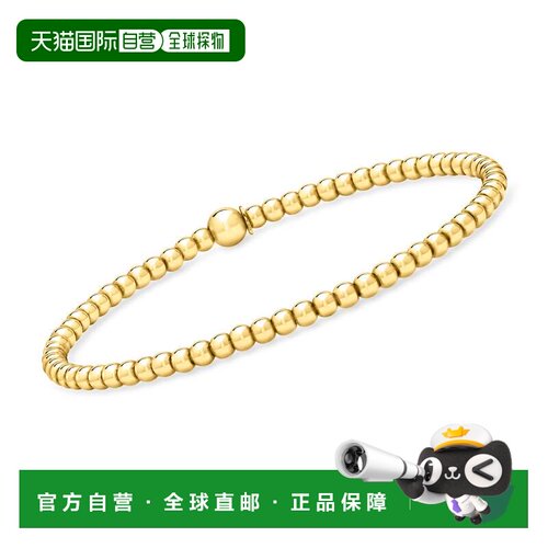 自营RS Pure by Ross-Simons Italian 3mm 18kt Gold Over Sterli