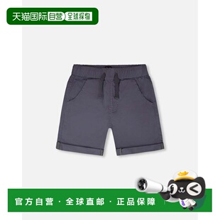 自营deux par deuxElastic Waist Stretch Twill Shorts Grey - g