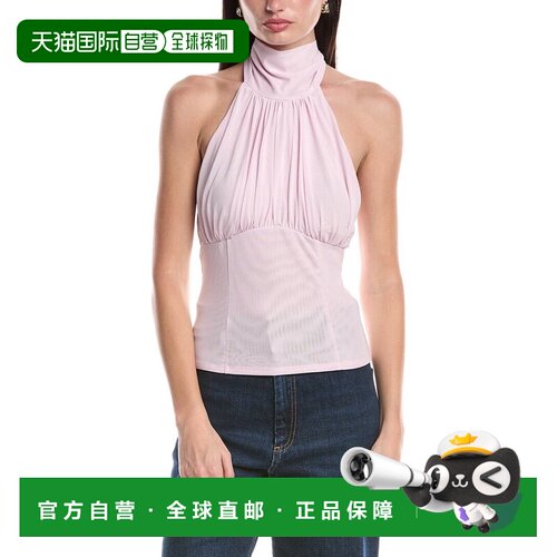 自营AFRM Lune Tie Neck Open Back Top - purple 美国奥莱直发