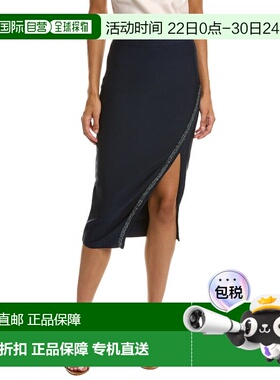 自营Gracia Spangled Trim Skirt - navy 美国奥莱直发半身裙