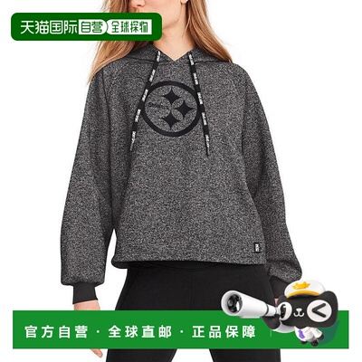1h可退 【美国直邮】DKNY 女款黑色匹兹堡钢人队Debbie宽松拉链连