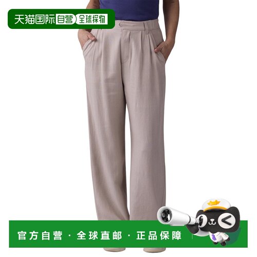 自营the normal brandNormal品牌Leukos亚麻混纺裤子-灰色 美国奥