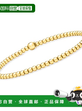 自营RS Pure by Ross-Simons Italian 3mm 18kt Gold Over Sterli