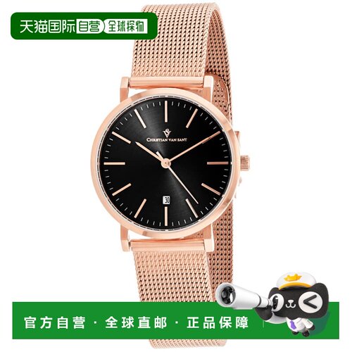 自营Christian Van Sant Women's Black dial Watch - black 美国