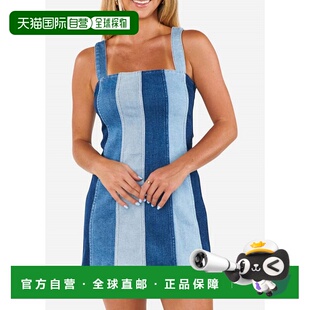 mumu深蓝色条纹Coronado紧身胸衣迷你连衣裙 your 深 自营show
