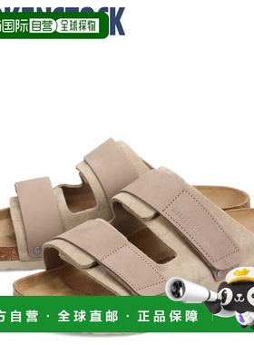 自营 BIRKENSTOCK Uzi 男式凉鞋 常规宽度 绒面革 GIZEH 灰色