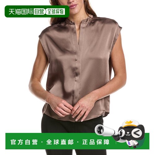 自营Vince Satin Shell - Beige 女装上衣美国直发奥莱