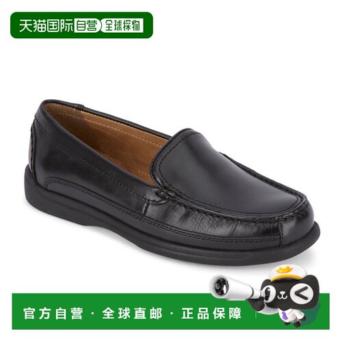 自营Dockers Mens Catalina皮革休闲休闲鞋-黑色 美国奥莱直发