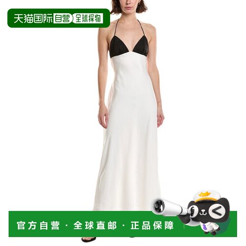 自营NIA Wolfe长裙-白色 美国奥莱直发连衣裙吊带