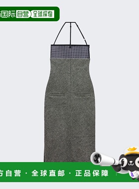 自营 courreges内衣 Bigout Caviar 长裙 - 黑色和白色 美国奥莱