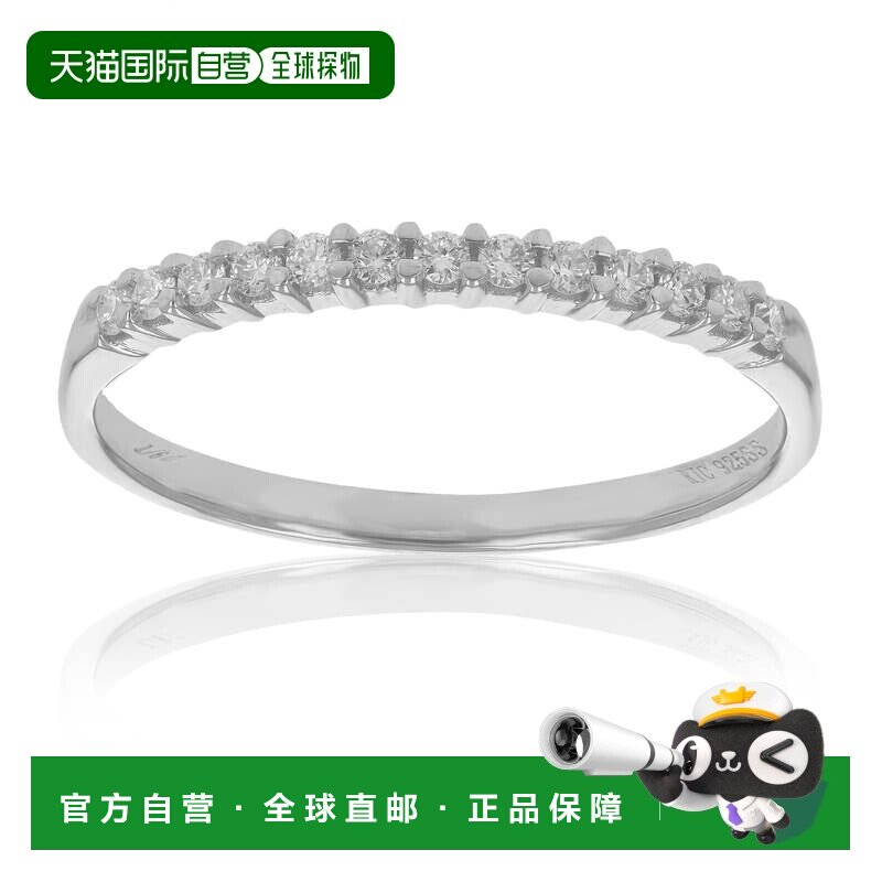自营vir jewels1/6 克拉圆形切割实验室培育钻石结婚订婚戒指 .92